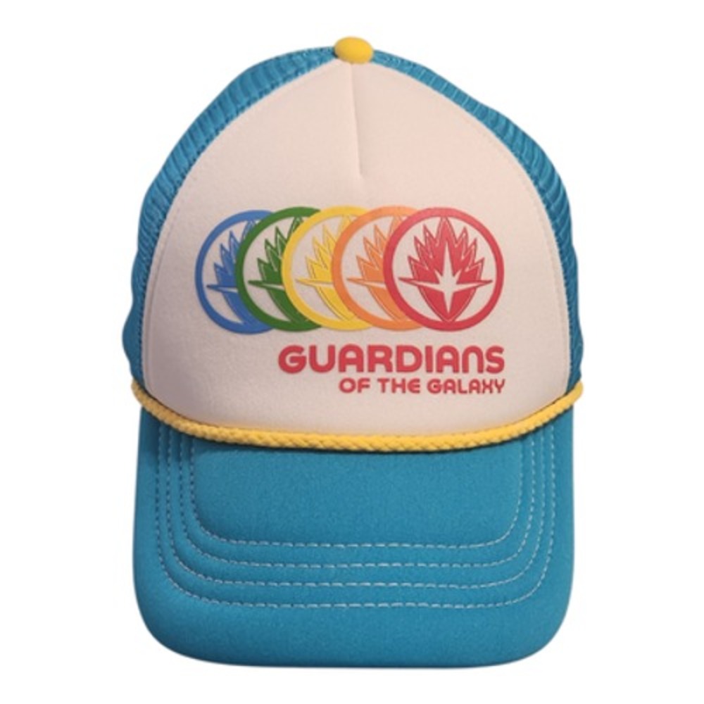 Marvel Guardians of the Galaxy Disney Parks Trucker Hat Teal White Mesh Snapback